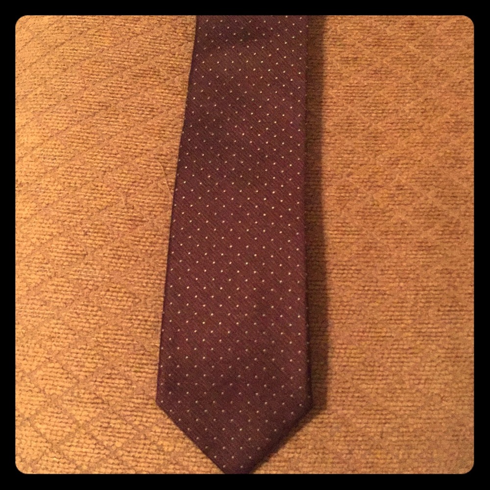 Dark Brown with Light Blue Polka Dots